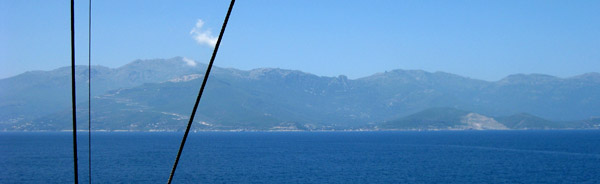 Corsica vanaf de boot